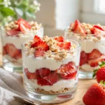 Nem Jordbærdessert på 2 Minutter